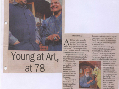 pressclipping/2000s/Sarojinee Chopra Young at art, at 78,march.jpg